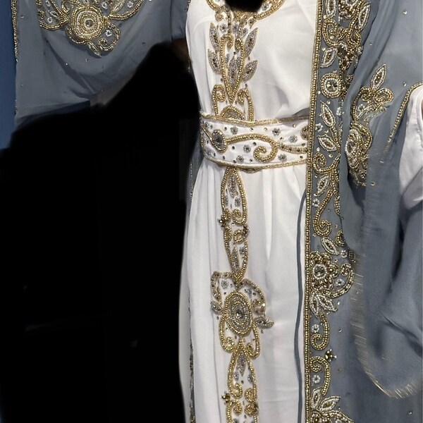 Dubai Farasha Caftan Evening Tea Party Gown