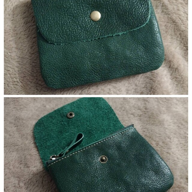 ☆COURONNE☆ Louise Card Wallet RHWGX24641BKX Small Leather Pouch Minimalist Wallet Womens Leather Coin