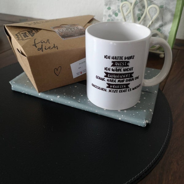 Abschiedsgeschenk-Tasse – „Schade, Dass Du Gehst“ – Spülmaschinenfest & Beidseitig Bedruckt