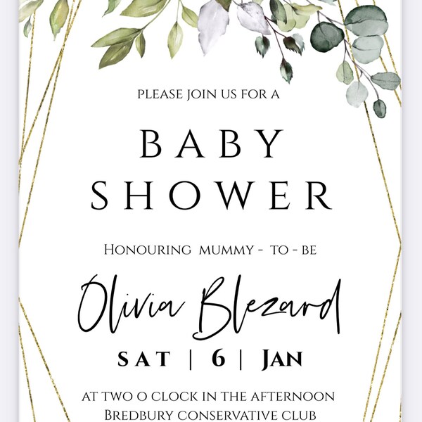 Couples Shower Invitation, Printable Wedding Shower Invite, Instant Download, Fully Editable ...