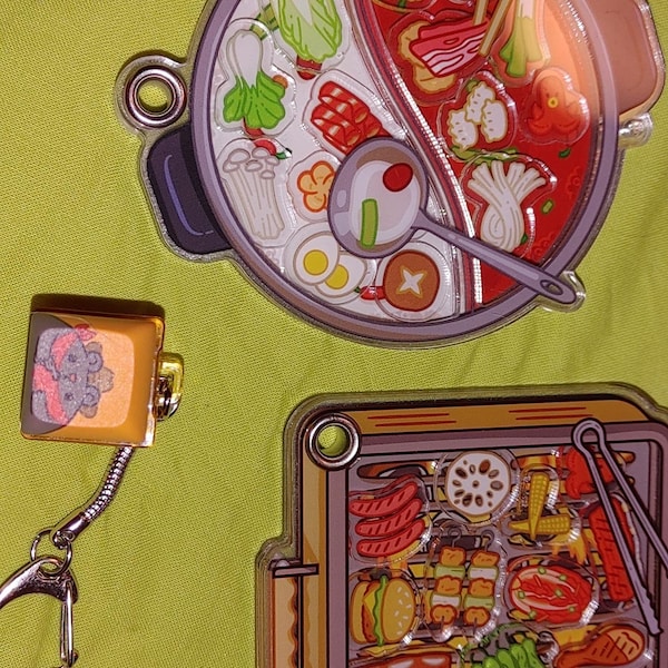 Hot Pot Fillable Keychain Charms Blind Booster Packs - Etsy