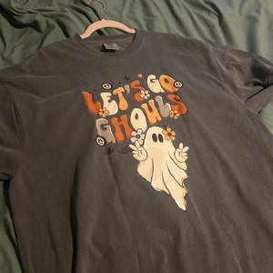 Comfort Colors®lets Go Ghouls Shirt Vintage Halloween Shirt Retro