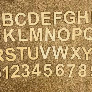 10 Characters Curlz Font Number Set in 3mm or 6mm Plywood  0-9 
