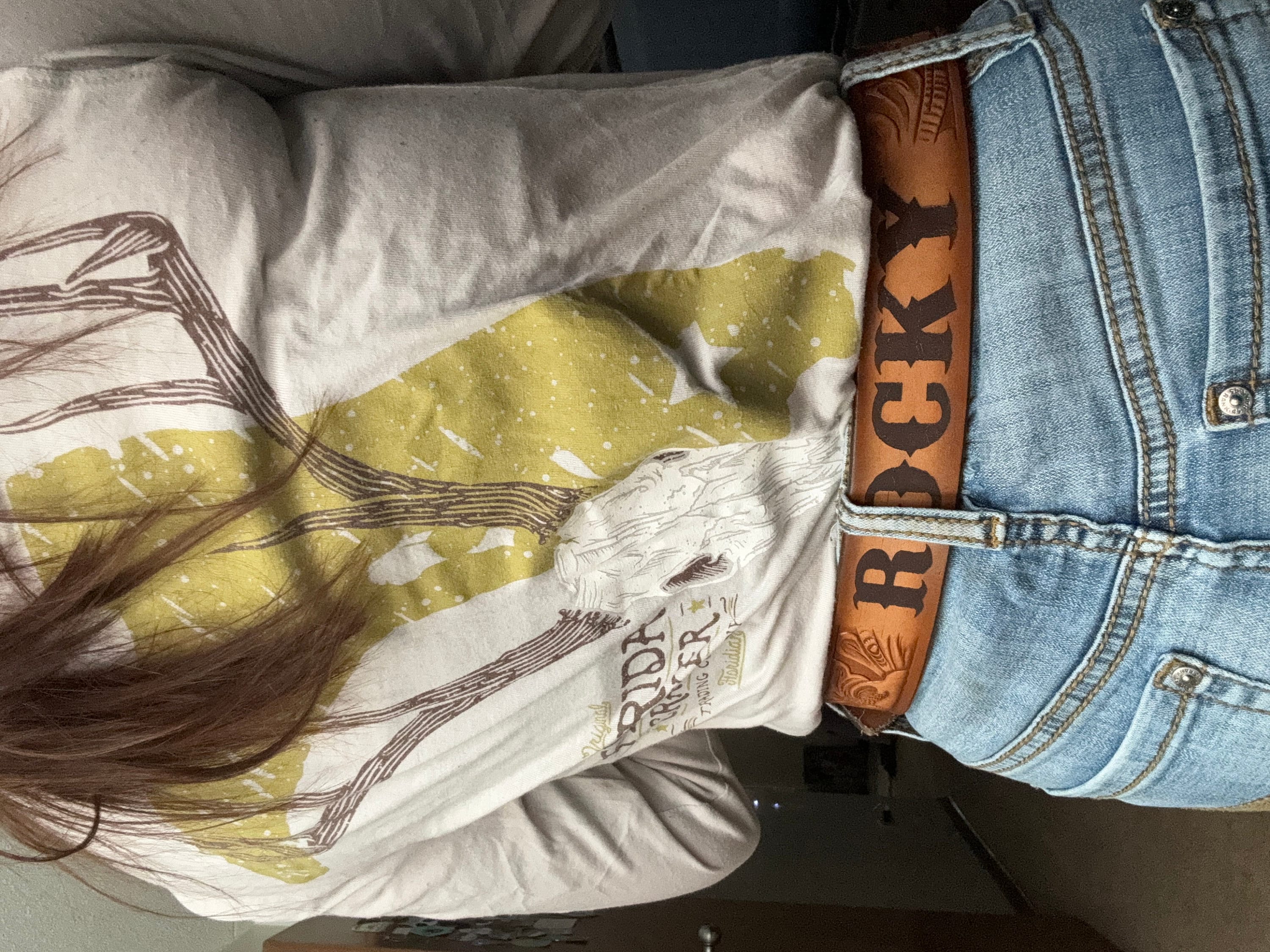 Name Belt. Western Design NBT929 - Belt is 1 1/2&quot; wide - Includes name in center back, removable utility buckle & leather keeper