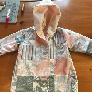 HEARTS Hooded Jacket Children Jacket Pattern Pdf Sewing, REVERSIBLE ...