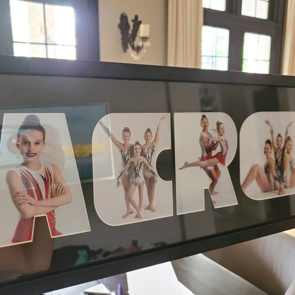 Name / Word Photo Mat - Personalized Custom Cut Matting - Frame Ready ...
