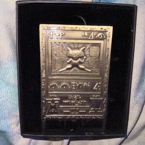 Ancient Mew 3D Bronze Metal Pokemon Card 1st Ed - Premium 1st