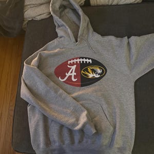 Custom Gift Two College Football Hoodie, Dual School Unisex