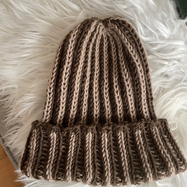Knitting Pattern Escher Beanie Etsy