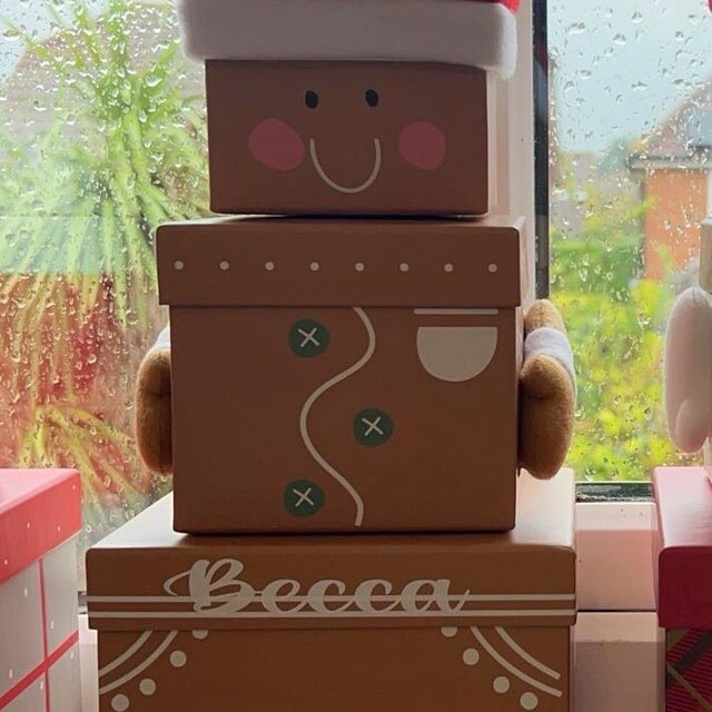 Scatola regalo per la vigilia di Natale per bambini, personalizzata, grande, impilabile, con renne, Babbo Natale, pupazzo di neve, novità, scatola regalo di Natale, regalo di Natale - Italia