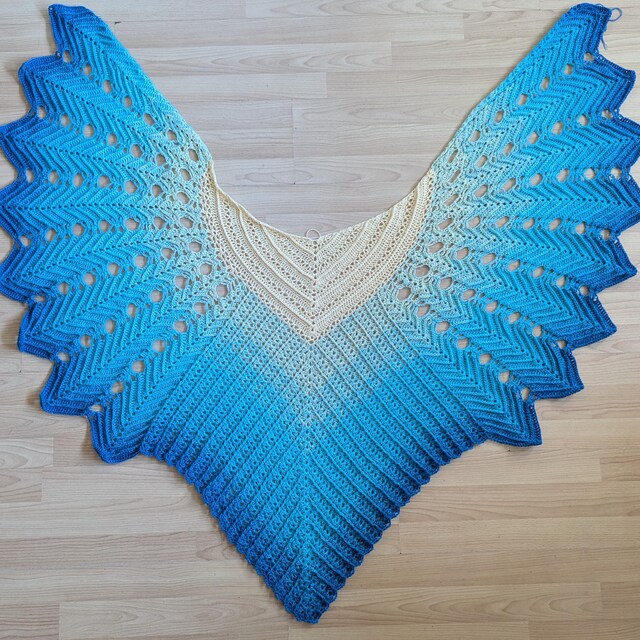 Crochet Pattern for the Veilwyn Shawl (german, English) - Etsy