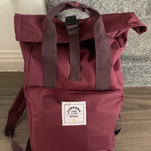 The Traveller Recycled Laptop Backpack in Mustard College Bag, School ...