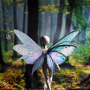 OOAK Handmade Iridescent 2 Inch Glue-on Fantasy Cicada Fairy Wings for ...