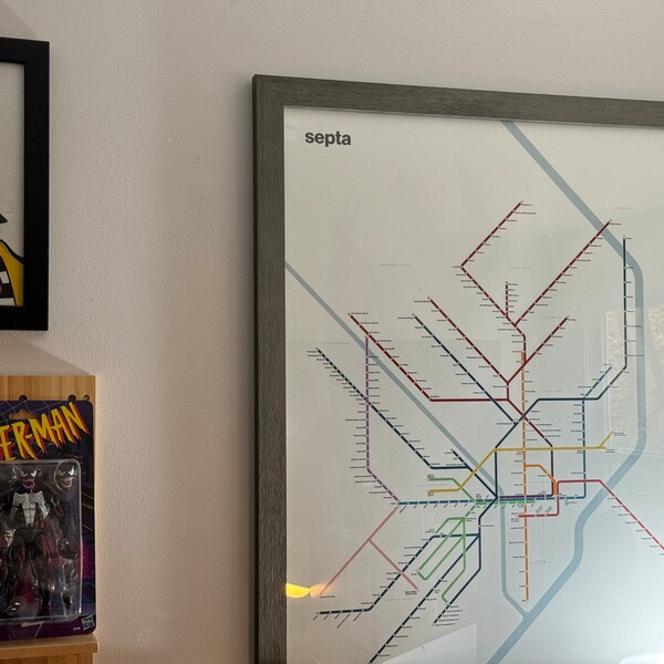 Chicago L Subway Map / CTA / Minimal Poster Print / Subway Style Wall ...