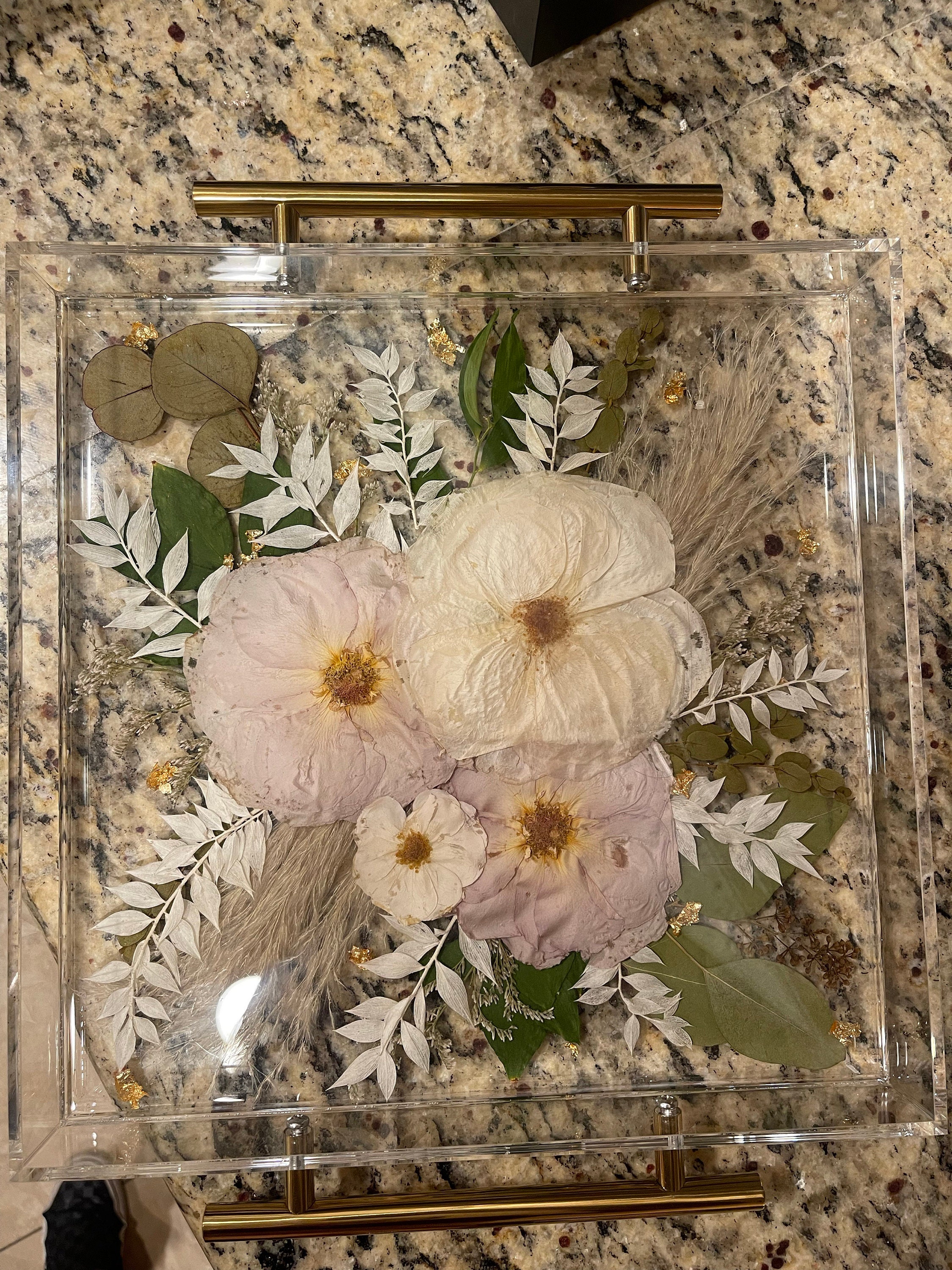Preserved flowers from Maritza's etsy review
