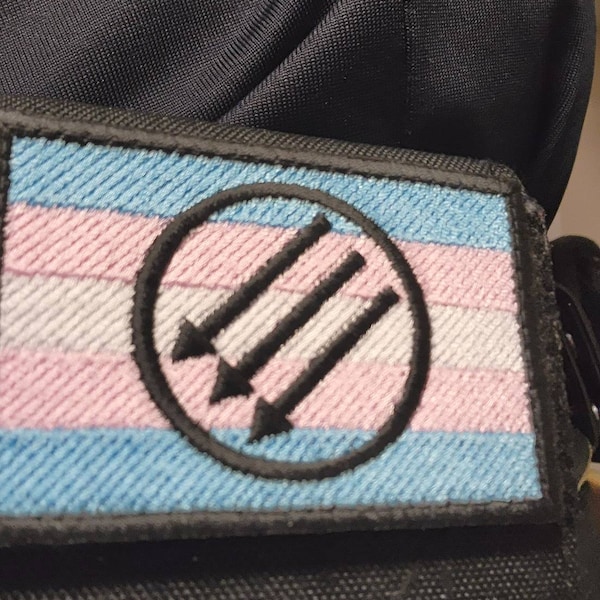 System Rpide Flag DID/OSDD Pride Flag Embroidered Patch System Dissociative Identity Hook ...