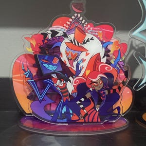 Vees Acrylic Standee Hazbin Hotel Valentino Vox Velvette Standees
