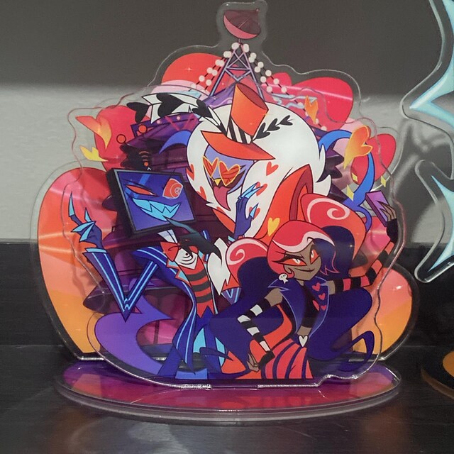 Vees Acrylic Standee Hazbin Hotel Valentino Vox Velvette