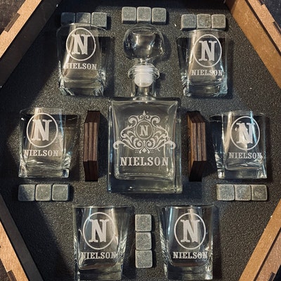 Whiskey Decanter Set, Whiskey Decanter, Personalized Whiskey, Whiskey ...