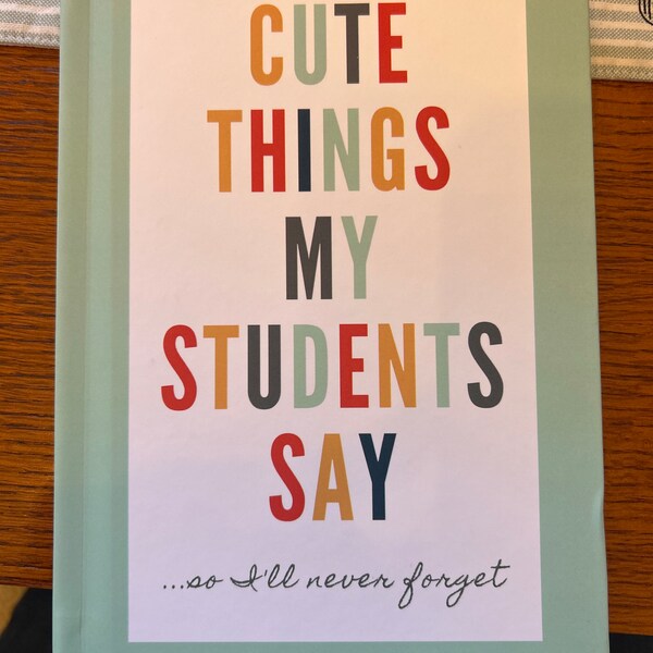 Teacher Journal, Thank You Gift for Teacher, End of Year Teacher ...