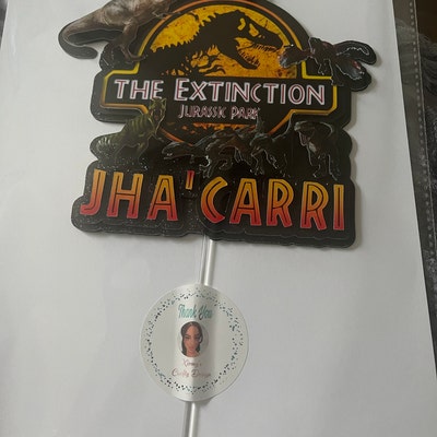 Jurassic Park, Jurassic World Cake Topper, Cupcake Toppers - Etsy