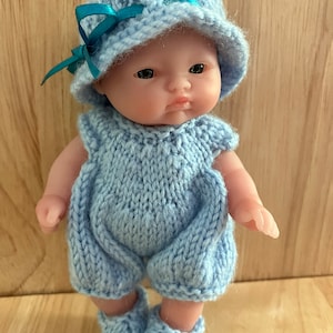 Berenguer Knitting Pattern 5 Inch Chubby Matinee Coat Set Baby Doll ...