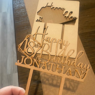 Happy 80th Birthday Cake Topper, Custom Cake Topper for Birthday With ...