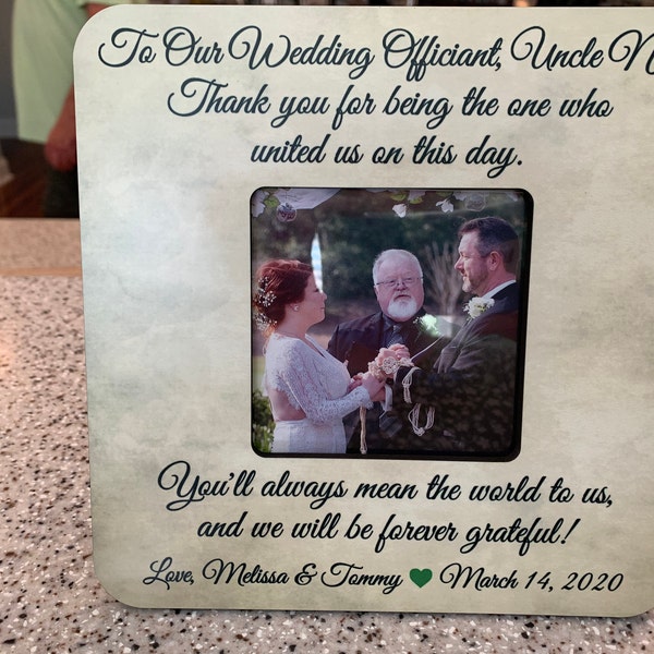 Wedding Officiant Gift, Wedding Officiant, Wedding Officiant Photo