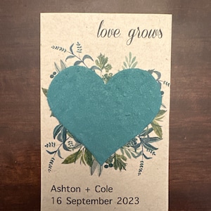 Plantable Seed Paper Hearts – Favor Universe