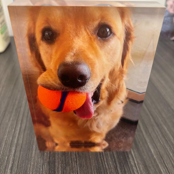 thumbnail image 2 of Floral Name Plate For Desk, Business Anniversary Gift, Clear Acrylic... 2 of 14