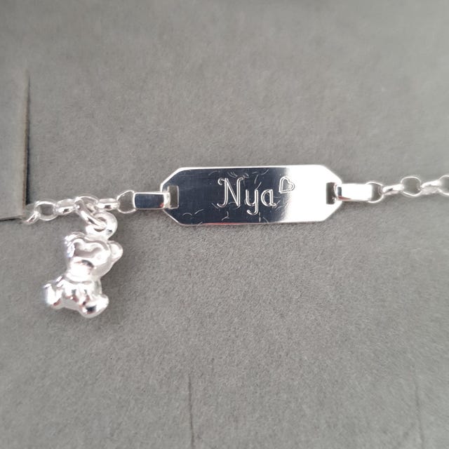 Pulsera De Plata 925 Rodinada Con Cristales. - Veroca Joyas