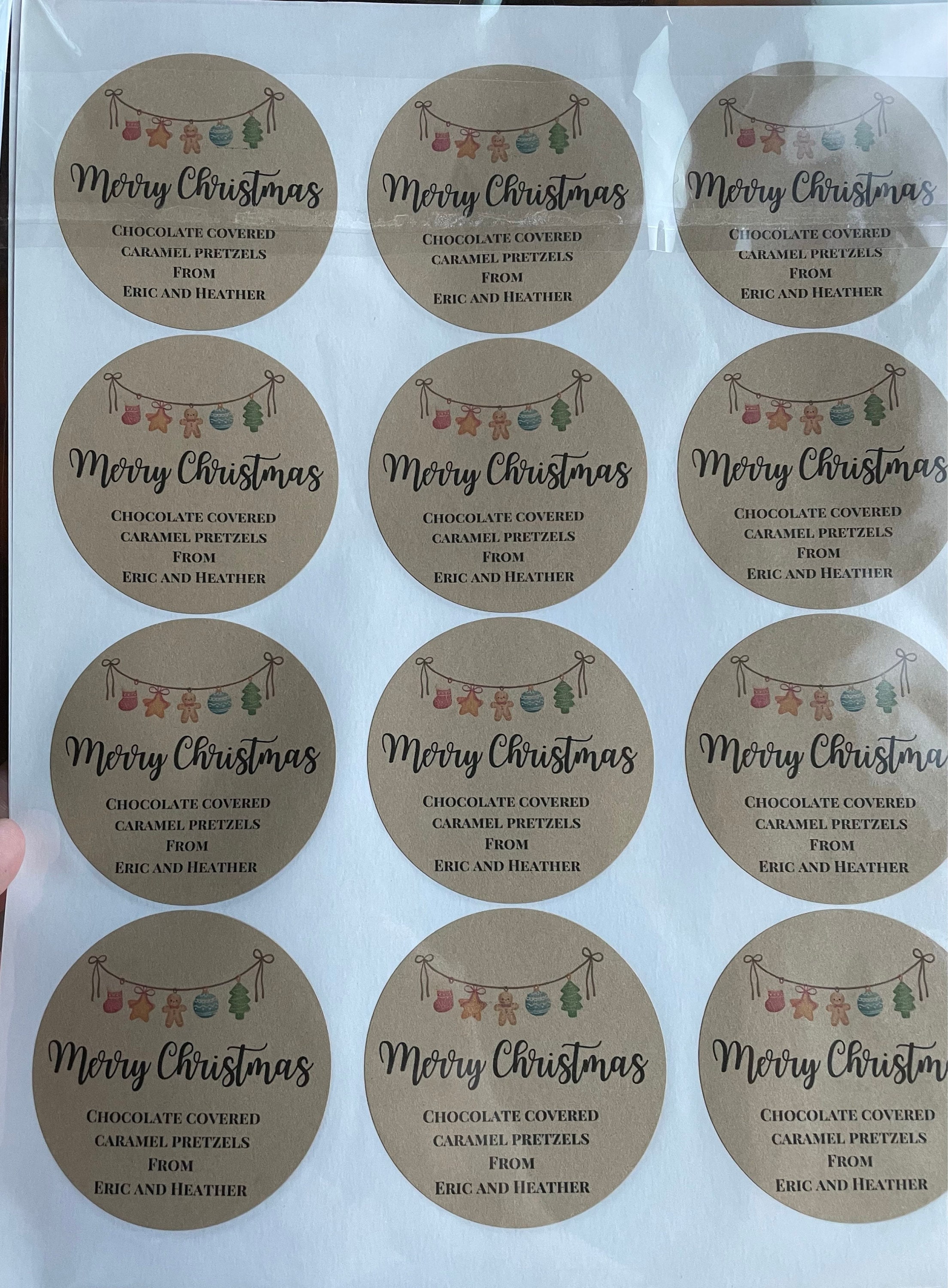 Custom Christmas Stickers / Gifts /  Christmas Stickers / Merry Christmas Labels / Personalized gift Stickers