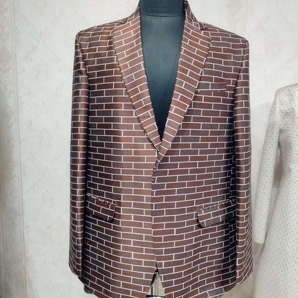 Mens Hunter Green ~ Gold and Black 2 Button Floral Paisley Tuxedo Blazer main image 1