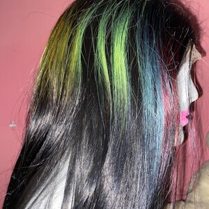 Black 3d Multi Color Splash Custom Dyed Straight Lace Front Etsy Finland Black 3d Multi Color Splash Custom Dyed Straight Lace Front Etsy Finland