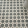 Checkerboard Sheet Vinyl Flooring Lino in Black and White Marble Tile ...