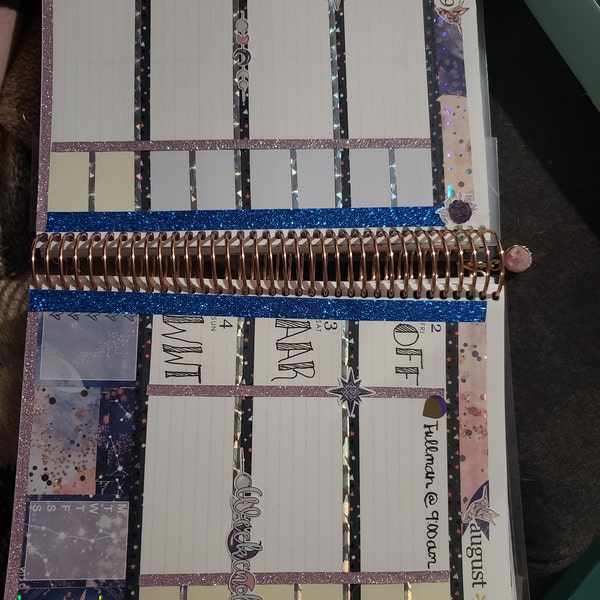 Foil Planner Sticker Kit for EC Erin Condren, Foiled Vertical Weekly ...