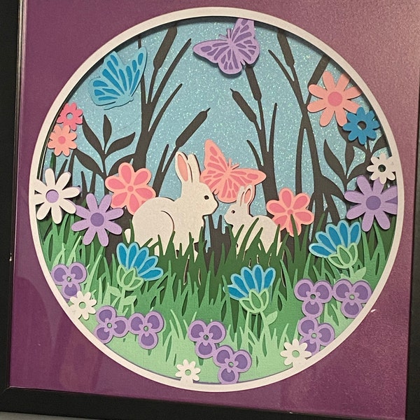 3D SPRING BUNNIES Svg - 3d EASTER Svg - Shadowbox Svg - for Cricut ...