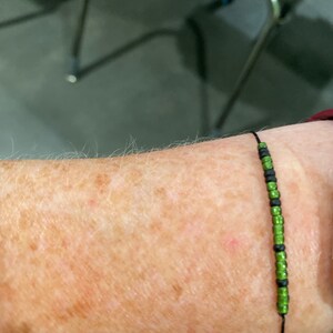 Nirvana \u201cNevermind\u201d Inspired Morse Code Beaded Slide Bracelet Kurt Cobain Tribute Friendship Stack Grunge 90s