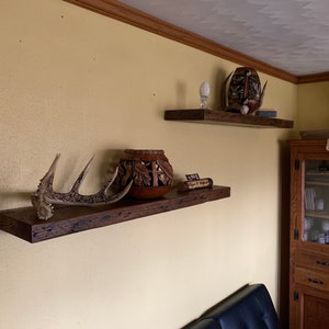 HEAVYDUTY RECLAIMED Wood Floating Shelves WIth Steel Brackets Etsy