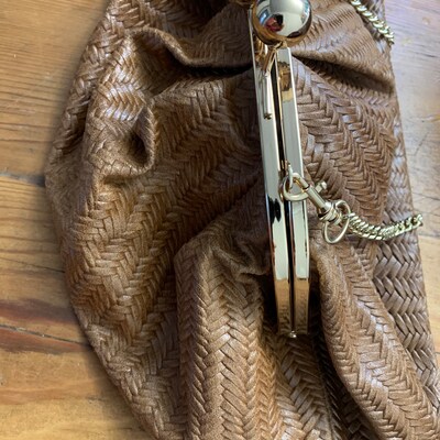 Leather Croc-Embossed Crossbody Bag main image 1
