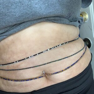 waist beads too big