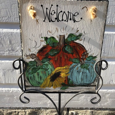 Spring Slate. Welcome Sign. Summer Slate. Personalized Gift. Door Decor ...