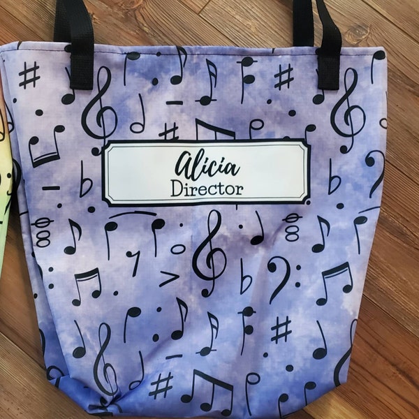 Piano Blue Pattern Print Backpack main image 1