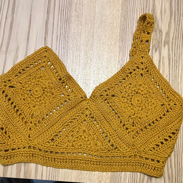 Crochet Top PATTERN Sunburst Mosaic Bralette Pattern Crochet PDF