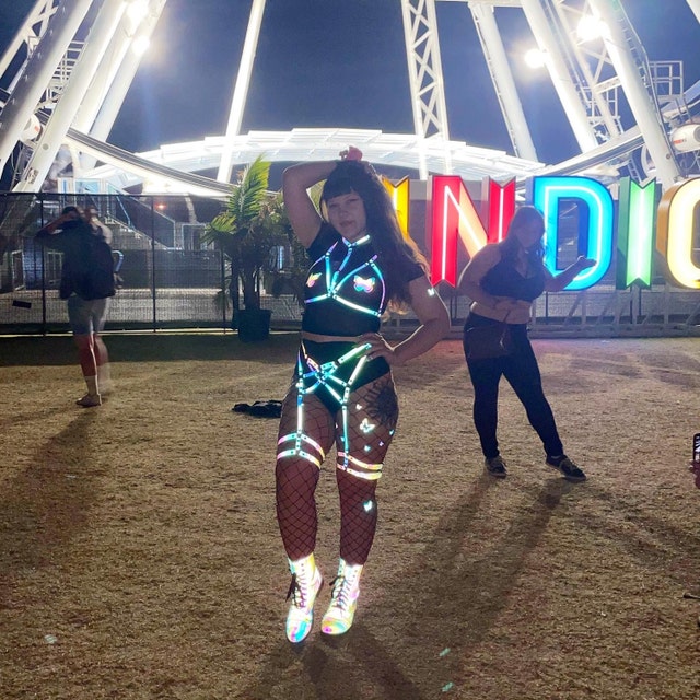 Glow in the Dark Rave Festival Butterfly Pasties and Nipple Covers