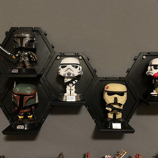 Interlocking Hexagonal Funko Pop Display Shelves - 3D Printable File - Etsy