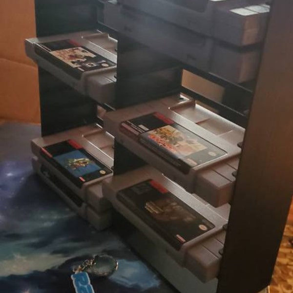 2 Rows - Rack Display for Super Nintendo Entertainment System SNES NTSC ...