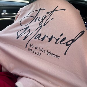 Personalized Just Married Shirts Husband and Wife Couples - Etsy