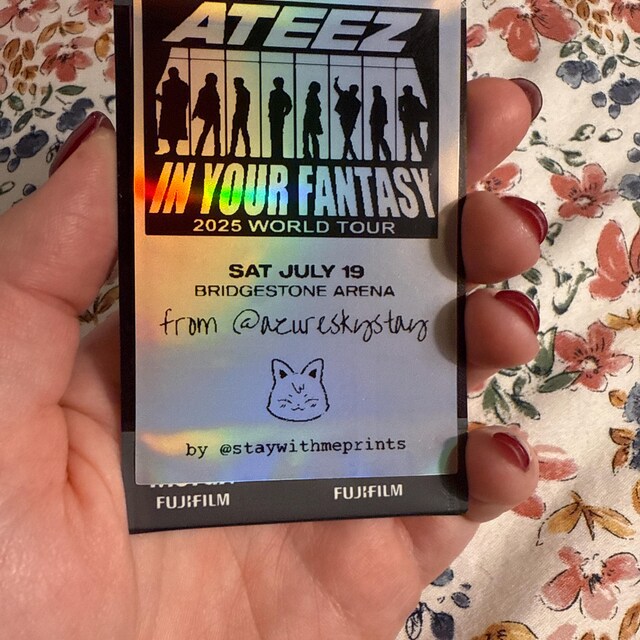 ATEEZ ソンファ IN YOUR FANTASY ポラロイド ステッカー Ateez “into Your Fantasy” World Tour Stickers - Fantasy