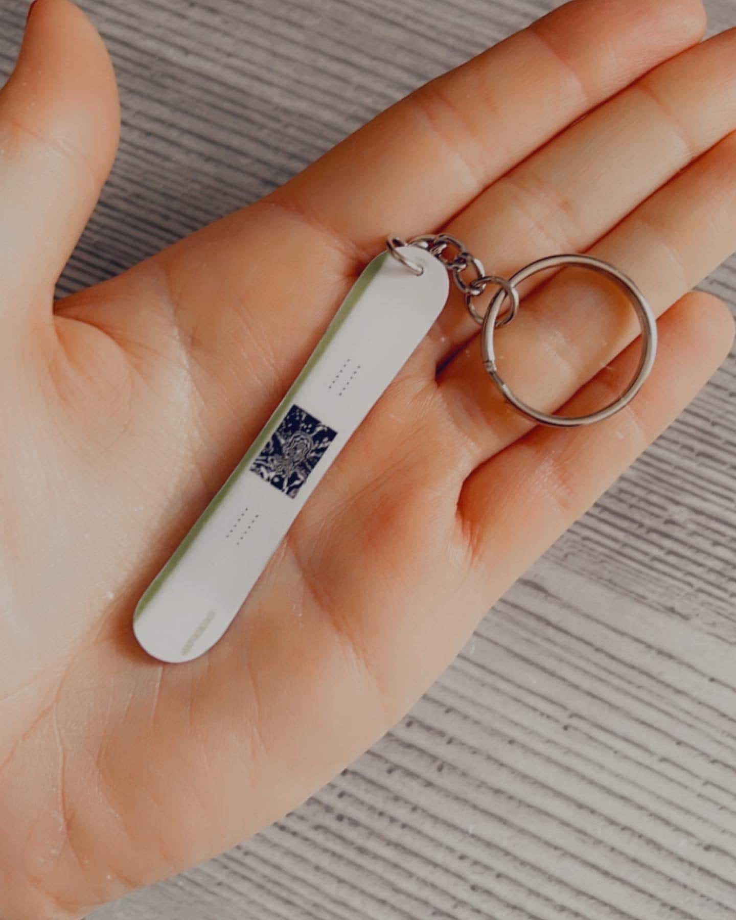 Custom Keychain Snowboard
